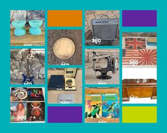 White Brown Clean Grid Interior Design Photo Collage