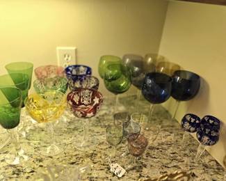 Colorful stemware