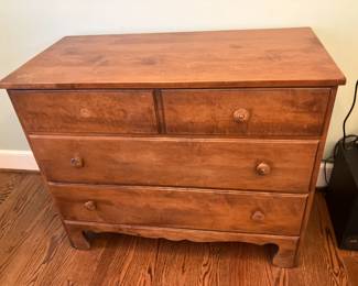 Matching antique cherry chest