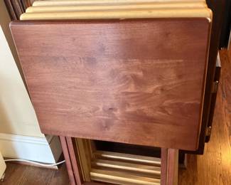 World Market folding TV tables