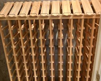 Large wooden wine rack
