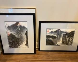 Signed and numbered oriental art prints