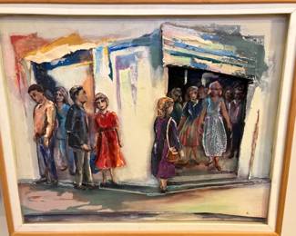 Detail on shadowbox art