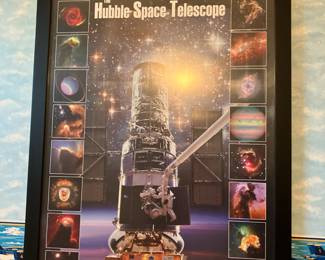 Framed NASA poster