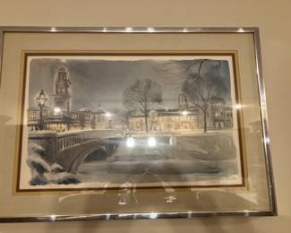 J. R. Hamil signed/numbered plaza print