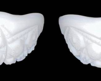 McKee Milk Glass Bowl Toltec Pattern