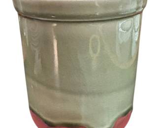 Baum Bros Utensil Canister Celadon Drip