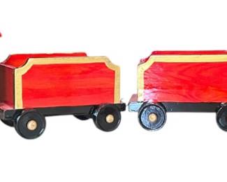 Vintage Handmade 4 Car Train Set