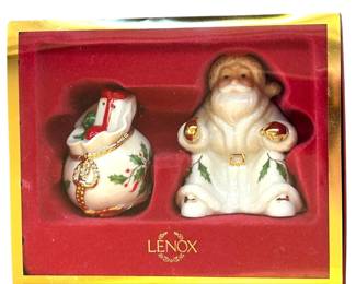 Lenox SaltPepper Shakers Santa Toys