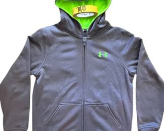 UnderArmour GrayNeon Green Hoodie Jacket
