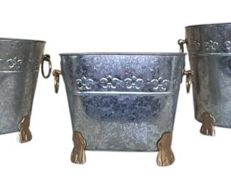 Galvanized Metal Planters