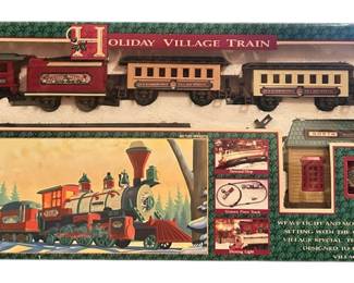 Bright Ind. 1995 Holiday Village Train