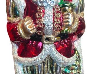12 Inch Glass Santa