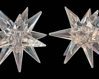 Shannon Crystal Star Candleholders