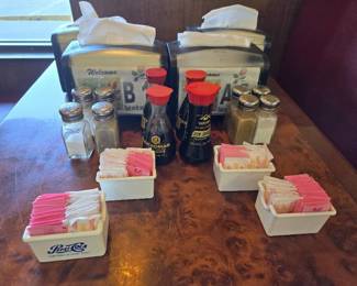 (4) Sets of Assorted Table Condiments