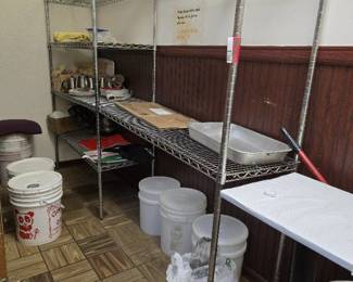 Metro Shelves W/ Contents