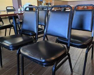 (4) Black Restaurant Style Chairs