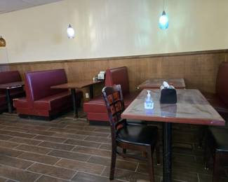 (4) Assorted 46in Restaurant Style Tables