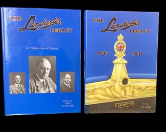 LEMO501 Signed "The Lanchester Legacy", Vols I & III of 3	Two hardback books in very good condition. Both signed by C.S. Clark, the author of Vol I.
