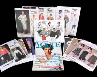 LUGR701 Vintage Vogue American Designer More, Patterns Collection of 13 sewing patterns. Includes American Designer, Paris Original, and Designer Issue magazine.&nbsp;
