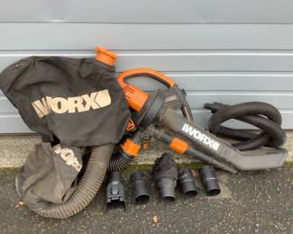LEMO604 Worx Trivac 3 In 1	Worx 12 Amp Trivac leaf blower, mulcher and vacuum. &nbsp;model WG509.&nbsp;
