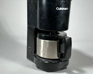 CUISINART 4 CUP COFFEE MACHINE | Cuisinart 4-cup electric coffee maker. - h. 19 x w. 5 x l. 8 in