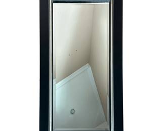 LARGE BEVELED GLASS MIRROR | Large full body beveled mirror in large frame. - w. 36 x l. 66 in