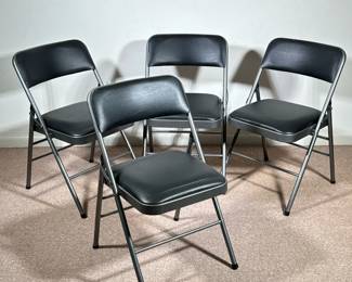 (4pc) PADDED FOLDING CHAIRS | 
