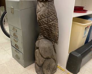 Large carved Owel