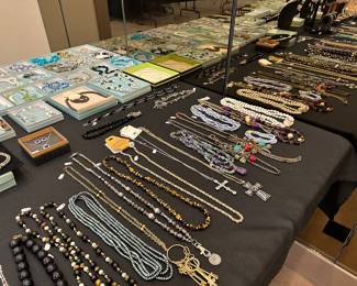 many pieces of sterling and gold