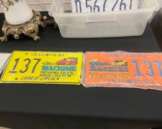 Street Machine Nationals plates like new.
