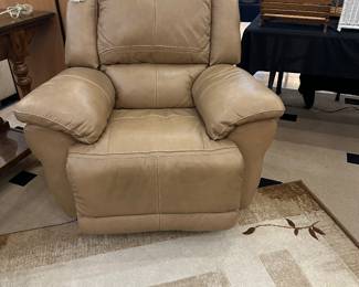 leather electric swivel rocker recliner