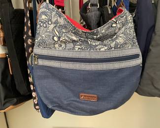 lots of fabric purses