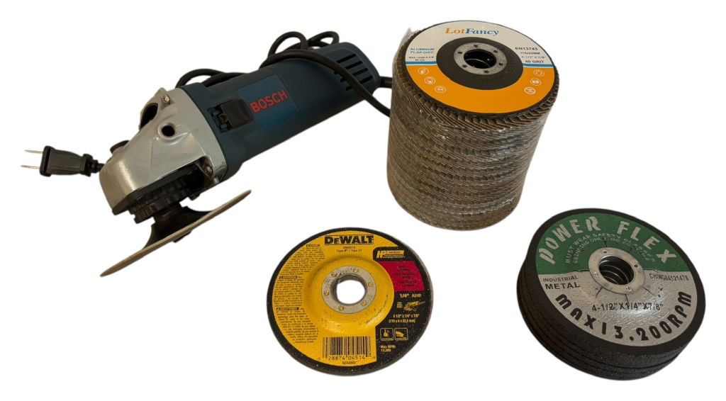 Angle Grinder Supplies in Bucket