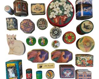 Vintage Cookie and Tea Tins 