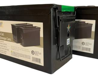 Black Metal Ammo Cans 