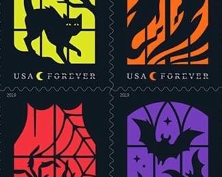 USPS Spooky Silhouettes Forever Stamps 
