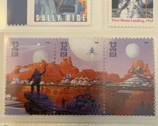 Sally Ride Folio Passport, Stamps Patches 