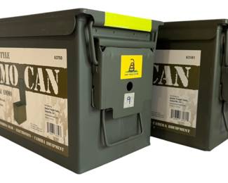 Green Metal Ammo Cans 