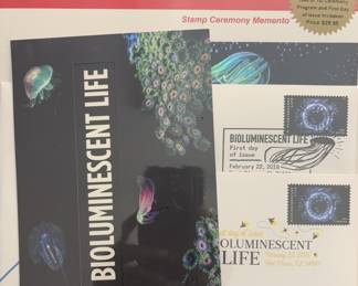 Bioluminescent Life Stamp Ceremony Memento 