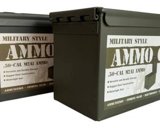 Green Metal Ammo Cans 