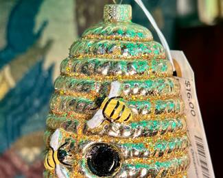 Beehive Christmas Ornament 