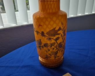 Vase (2 Available) with Birds