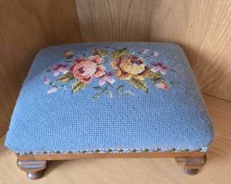 Needlepoint Foot Stool