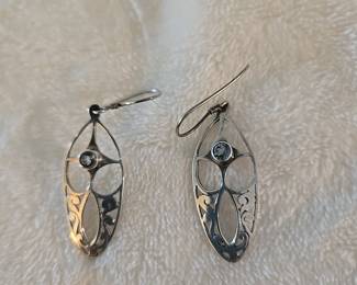 Sterling Silver with small stone
