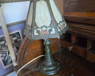 VTG Slag Glass Lamp