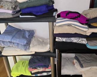 Sweatshirts/Sweaters. Some Tommy Bahama, Patagonia, 