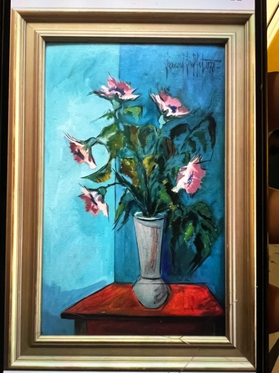 Oil on Board sign Bernard Buffet 1978.