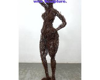 Lot 1067 Large Oversized Brutalist Twisted wire Sculpture. 