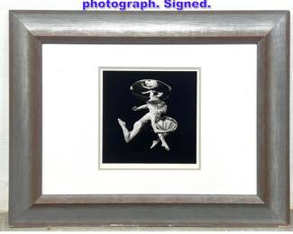Lot 995 LOIS GREENFIELD Gelatin silver photograph. Signed. 
